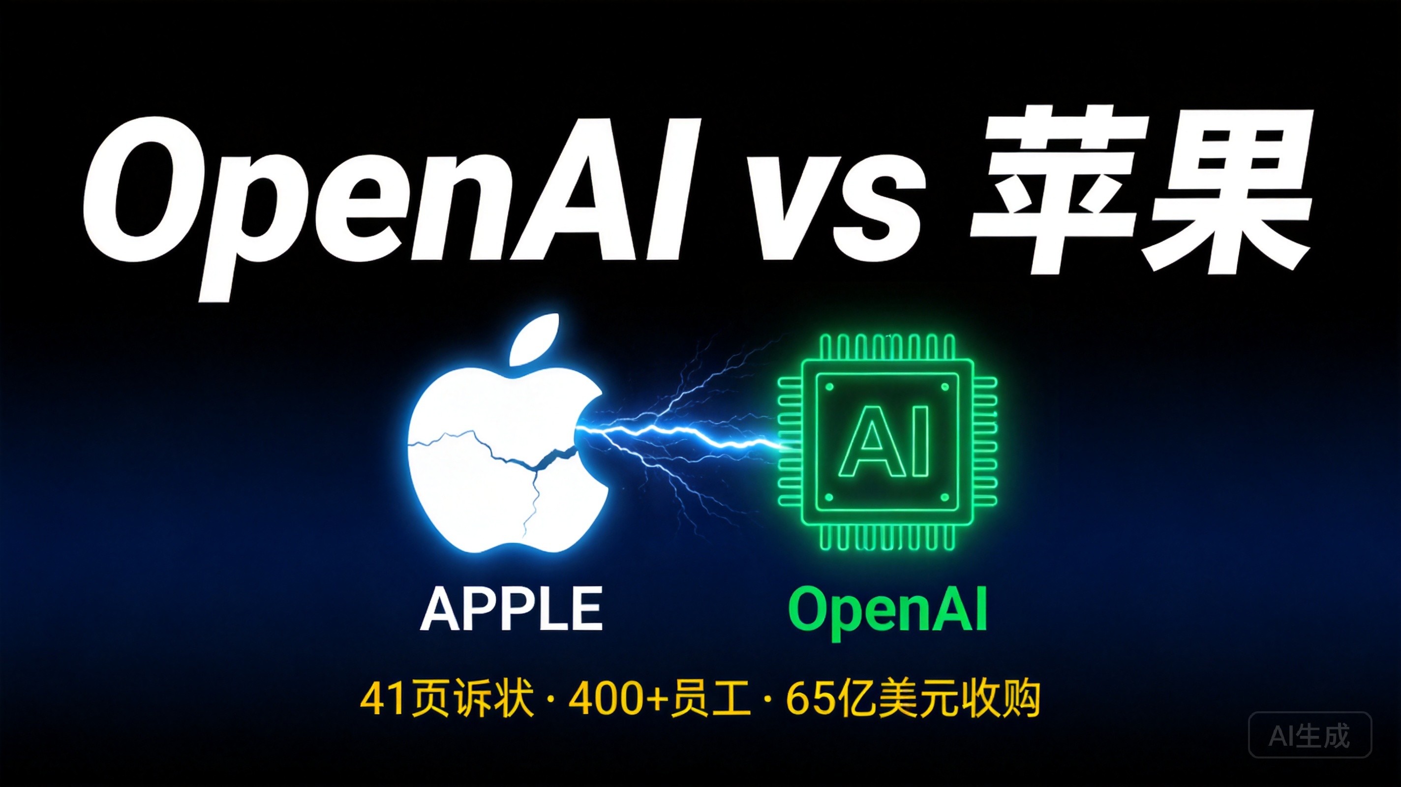 OpenAI vs 苹果诉讼封面