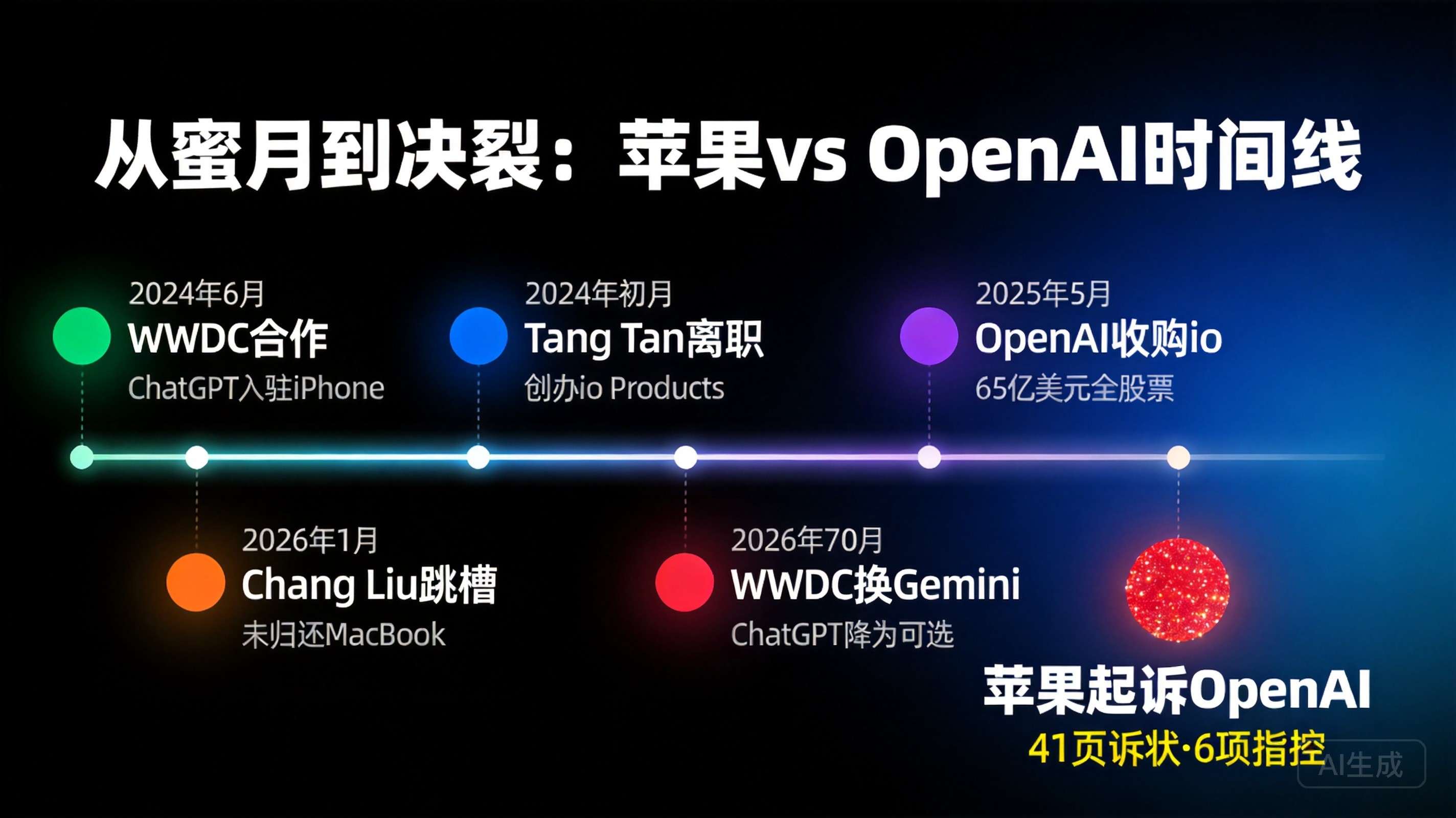 苹果vs OpenAI时间线