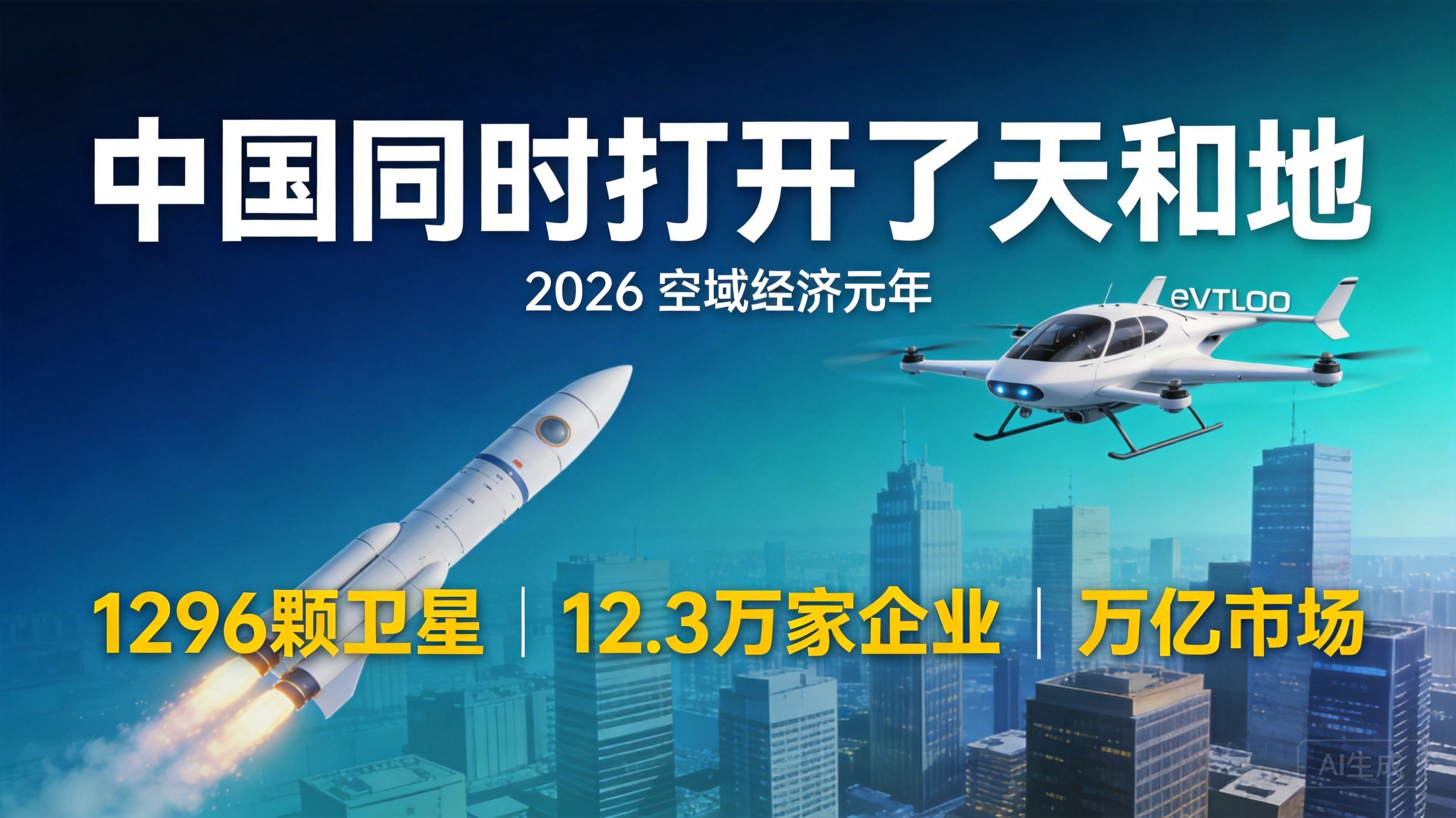 中国同时打开了天和地