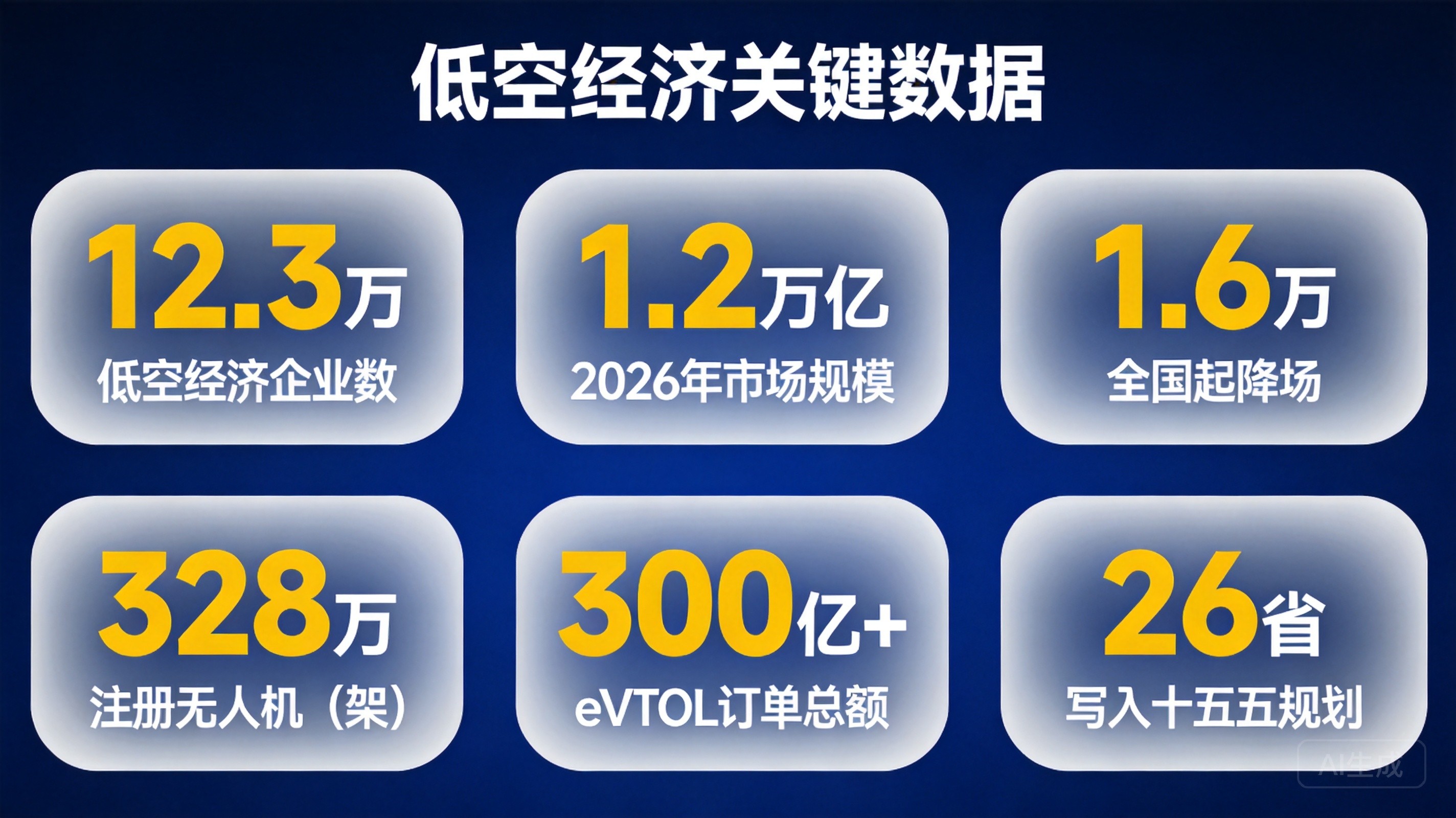 低空经济关键数据仪表盘