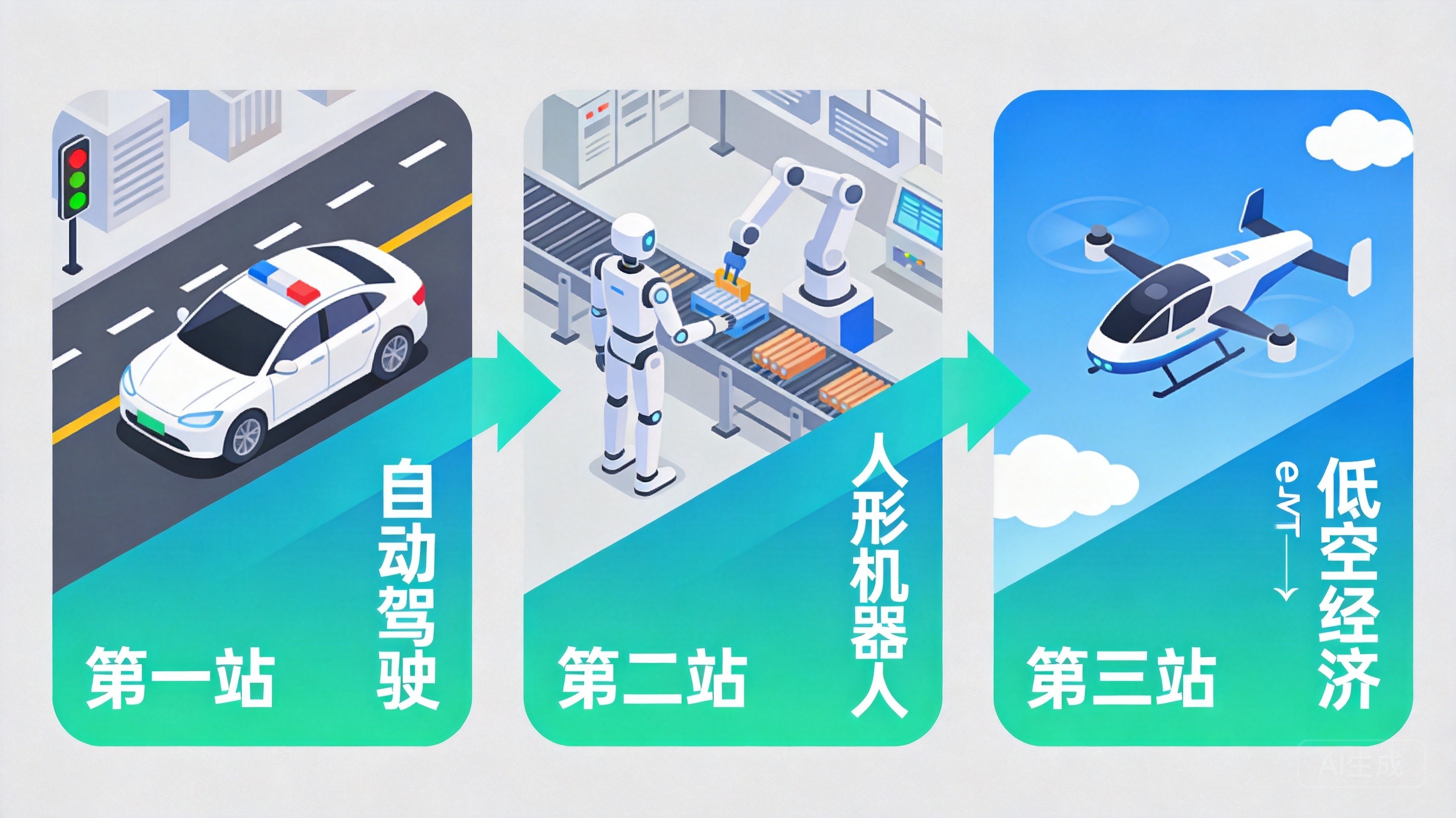 物理AI三站示意图