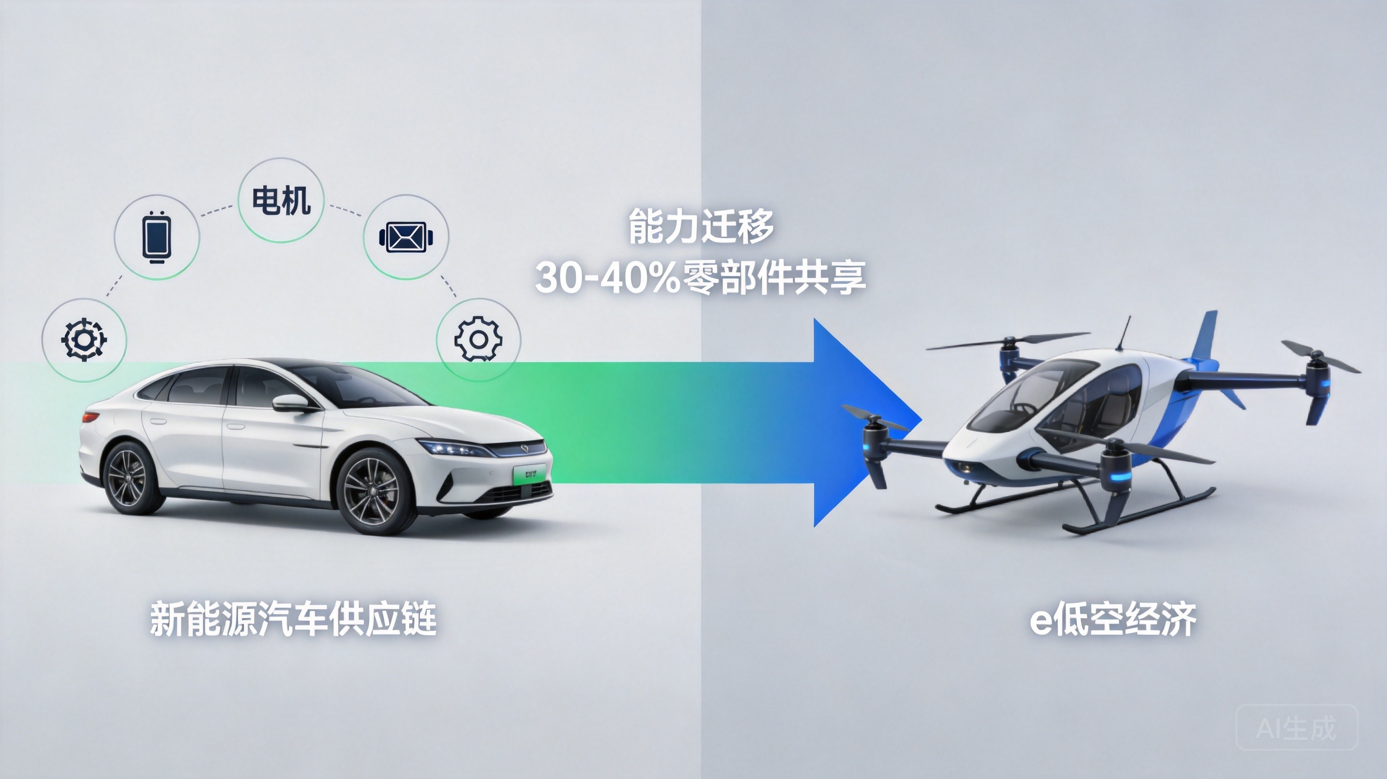 供应链迁移：新能源汽车→eVTOL