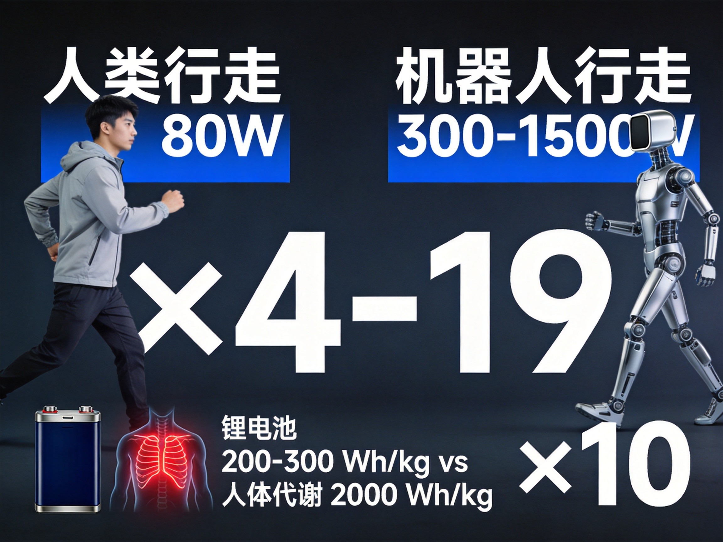 人vs机器人功耗对比