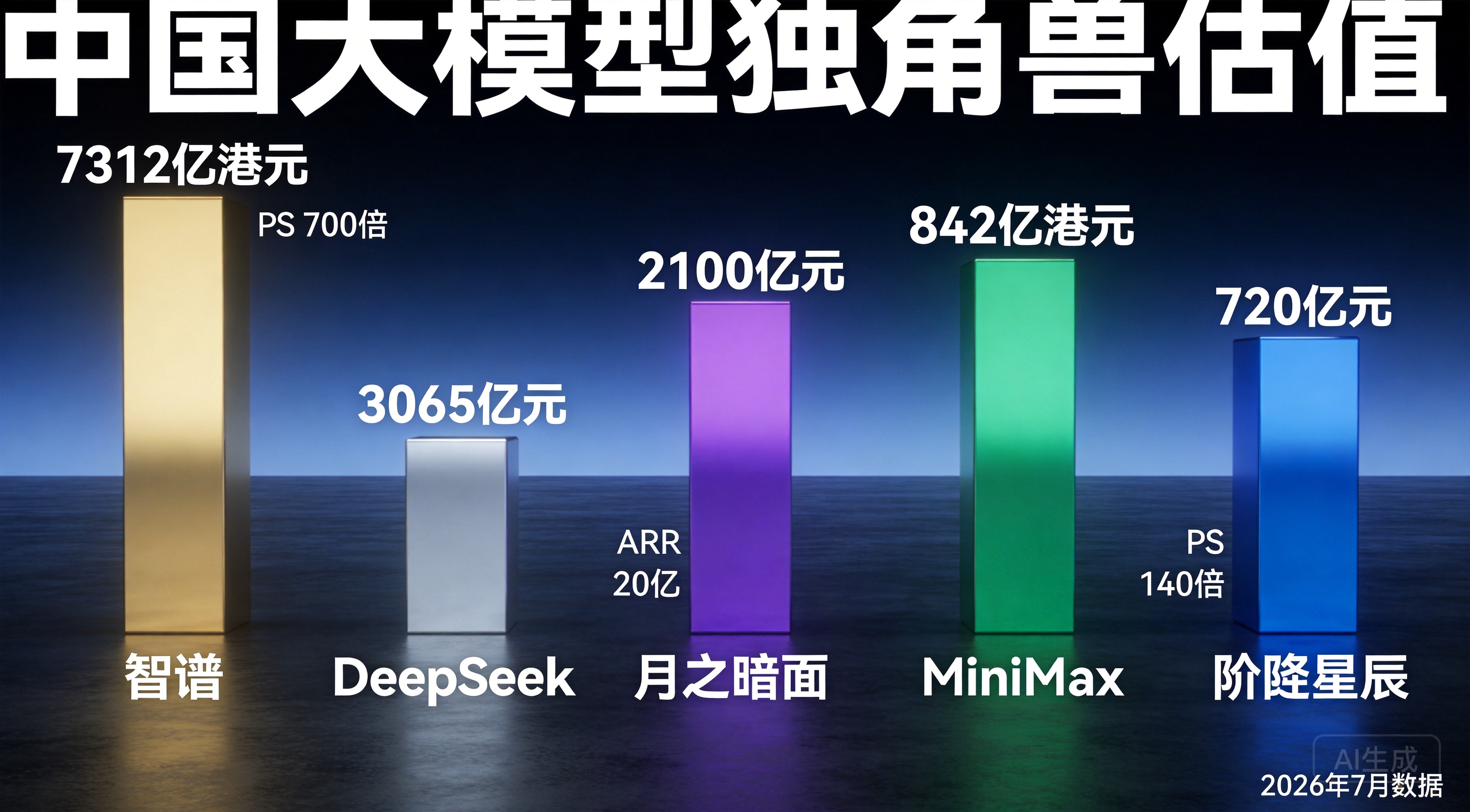 独角兽估值对比
